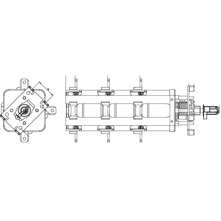 42 kV 300A 200 kV BIL Three phase - Loadbreak switch - 04 positions