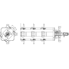 42 kV 300A 200 kV BIL Three phase - Loadbreak switch - 04 positions