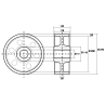 Wheel 270mm Iron.